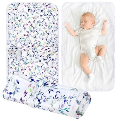 China Natucare Polyester Folding Baby Waterproof Diaper Mat XL Foldable Reusable Diaper Changing Pad for sale