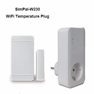 China Residential / General Purpose 16A 3500W WiFi Socket With Temperature Sensor for sale