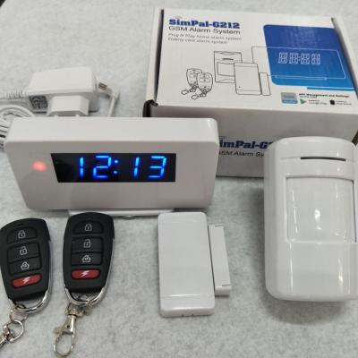 China Free SimPal-W240 WiFi APP Android IOS & Android Alarm System With Digital Time Display for sale