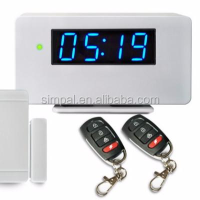 China SimPal-G212 GSM Free Android APP IOS & Android Alarm System With Time Display for sale