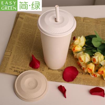 China Biodegradable Easy Green Custom Food Grade 90mm Disposable Eco Friendly Coffee Cup Lid for sale