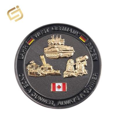 China Europe Free Design 3d Die Casting Black Royal Canada Souvenir Canada Naval Forces Challenge Coin for sale