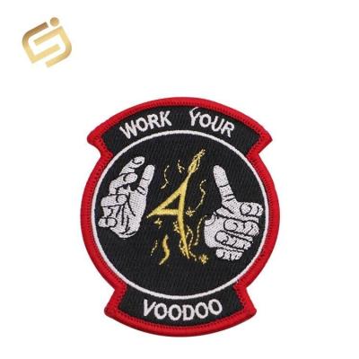 China Viable Wholesale Cheap Fashion Embroidered Woven Badges Embroidery Custom Patch for sale