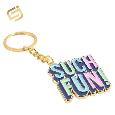 China high quality custom logo movie 3D metal key chain for sale