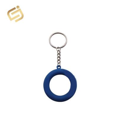 China Custom Key Chain Souvenir Mold Souvenir 3d Donut PVC Soft Rubber Key Chain for sale