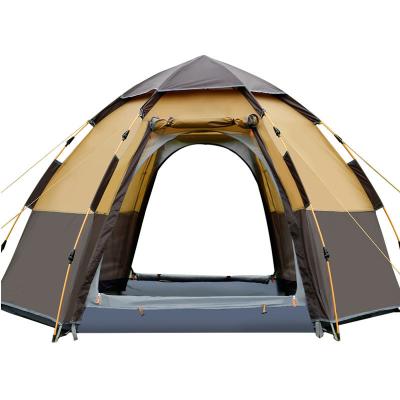 China Camouflage Game / Field Customized Fully Automatic 5-8 Person Double Layer Outdoor Waterproof Large Camping Tent for sale