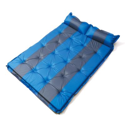 China PVC Thickened Waterproof Inflatable Sleep Pad Mat Portable Double Camping for sale