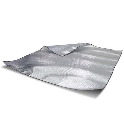 China EVA Manufacturer Double Sided Large Insulated Waterproof Aluminum Foil Camping Mat Silver for sale