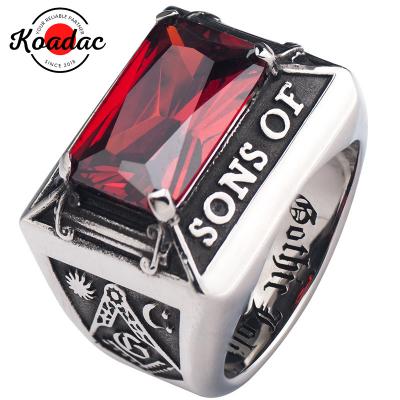 China CLASSIC Luxury Accessories Jewelry Fashion Brand Gold Men Silver Diamond Bridal Hip Hop Ruby Ring Men Jewelry for sale