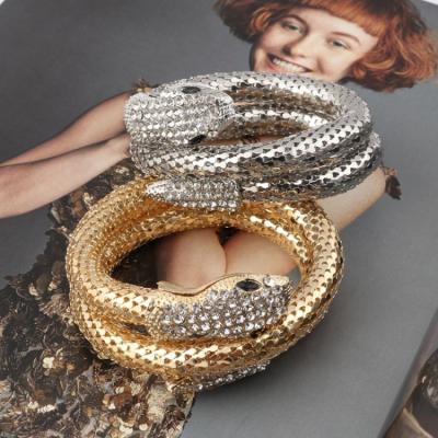 China Trendy Zinc Alloy Woman Snake Fashion Bangle Bracelet Jewelry Fashion Accessories for sale