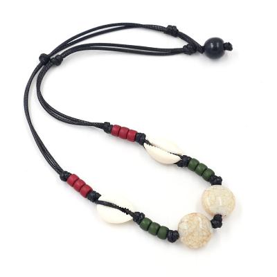 China New Bohemia Style Handmade Beach Shell Conch Beaded Necklaces Seaside For Women for sale