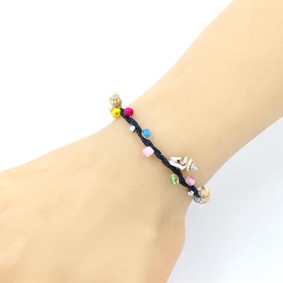 China BOHEMIA Bohemian Handmade Jewelry Woven Conch Bracelet Beach Anklet Chain Personality Souvenir For Women for sale