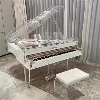 China Mechanical KG-158 Best-selling fashion 88 key transparent grand Acoustic piano for sale