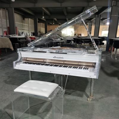 China Mechanical KG-186 Luxury and high-end professional hotel acrylic grand Acoustic piano for sale