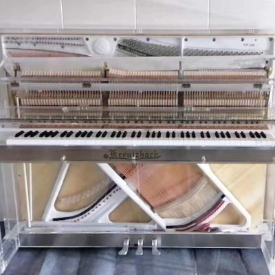 China Mechanical CU-123 The latest piano keyboard transparent acrylic upright crystal Acoustic piano for sale