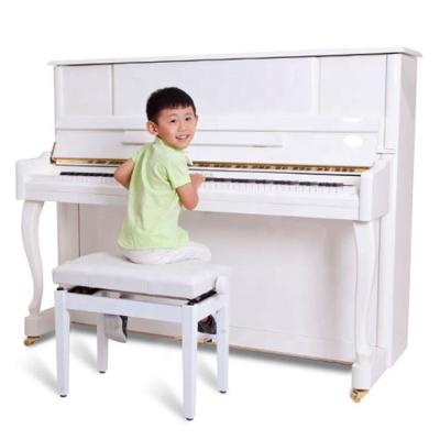 China Factory direct KU-123 mechanical the best-selling for family use white mechanical upright acoustic piano for sale