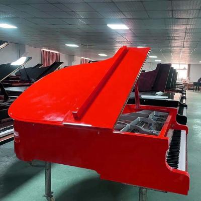 China 88 Key Mechanical Red Factory Grand Piano Player Piano Direct Acoustic Piano KGC-186 for sale