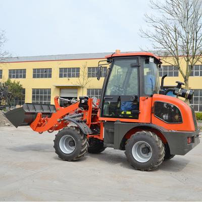 China Building Material Shops 1.0 Ton Multi Function Wheeled Diesel Mini Wheel Farm Loader for sale