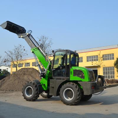 China Building Material Shops Engineering Machinery Contract Garden 2 Tone Telescopic Wheel Loader For Sale for sale