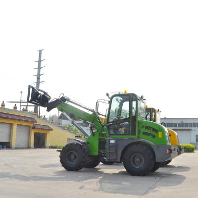 China Building Material Shops 1.5ton Telescoping Wheel Loader Chinese Telescopische Lader for sale