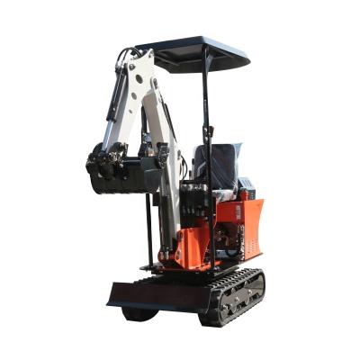 China Mini Excavator Mini Trench Digger Rubber Machine Factory 0.8t Tracks Small Size Excavator For Garden for sale