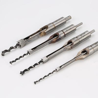 China 4PCS HSS Drilling Woodworking Tool Kit Twist Square Hole Wood Drill Bit for sale