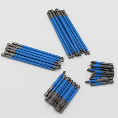 China Drilling Phillips Precision Hex Shank Cross Head PH2 Wood Screwdriver Bits Set Non Slip for sale