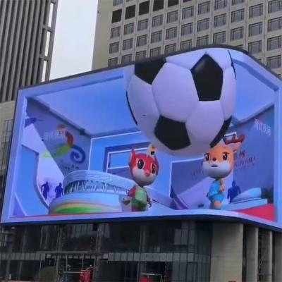 China Billboard Full Color Display Naked Eye 3D LED Display P6.25 Outdoor Large Screen for sale