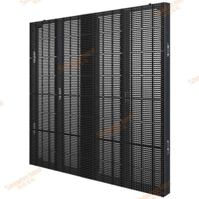 China 9216dots/M2 van de LEIDENE de Wandelgalerij Gordijnvertoning het LEIDENE van Mesh Waterproof Outdoor van het Reclametraliewerk Vertoningsscherm IP65 Te koop