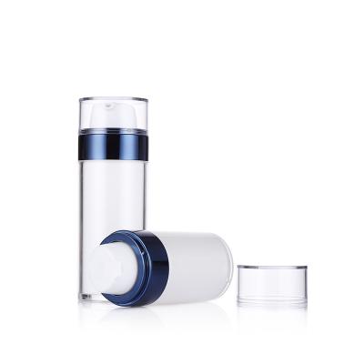 China Cosmetic Empty Double Wall Pump Bottles Airless Lotion Pump Bottles for sale