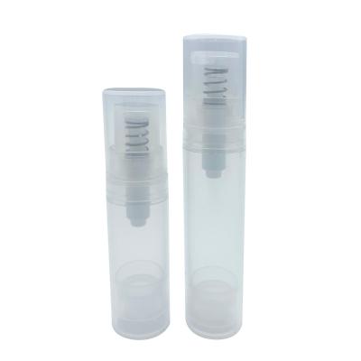 China Mini Cosmetic Plastic Airless Bottles Cosmetic Packaging Cream Bottles Pump Airless Bottles for sale