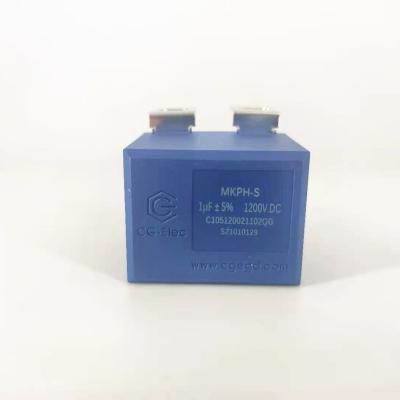 China Capacitor 1uf 1200V.DC super good frequency of CG frequency characteristic. good for inverter system super capacitor for sale