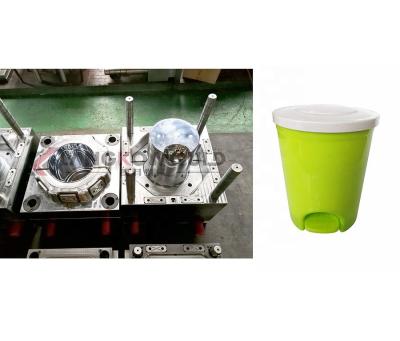 China Top Plastic Filp Plastic Bin Mold Trash Can Waste Bin Mold Maker for sale