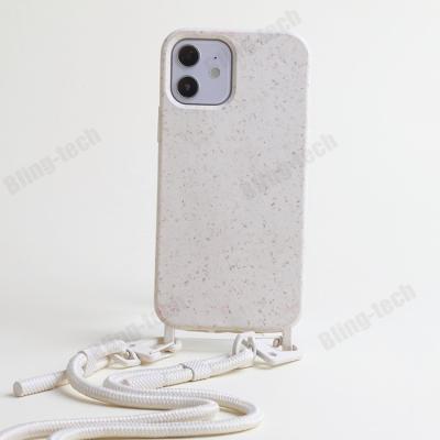 China 2022 Shockproof NEW BIO Eco-Friendly Material Hanging Cross Body With Metal Detachable Hook Fashionable Design For iPhone 13 Series Cover for sale