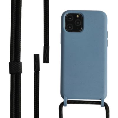 China Anti-fall Recycle Material 100% Compostable Case With Detachable Metal Strap Easy Hanging For Samsung S21 Ultra for sale