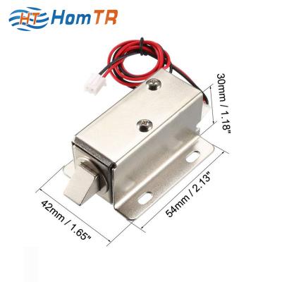 China Locker ; cupboard ; logistics locker; Vending Machine HomTR 12V 24V Door Lock Solenoid Bolt Electric Dead Door Lock for sale