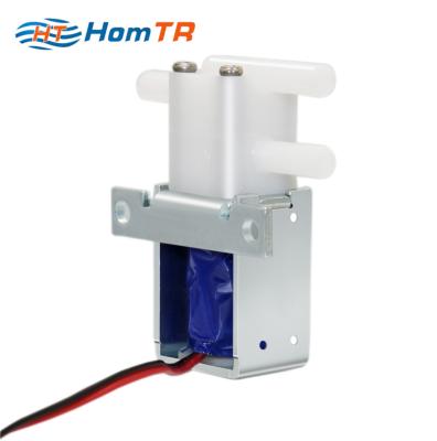 China Commercial Kitchen HomTR Mini 2 Position 3 Ways Solenoid DC12V 0.17A Air And Water Electric Solenoid Valve Valves for sale