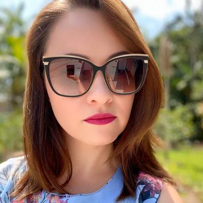 China Fashion Sunglasses 95257 Big Ladies Lentes Oversized De Sol Para Mujer Frame Shades Latest Ready Current Fashion Sunglasses for sale