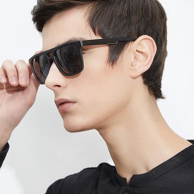 China Fashion Sunglasses MS PE511 China Plastic Eyewear Factory CE UV400 Polarized Square Fashion Men's Retro Sunglasses G15 Lens Custom for sale