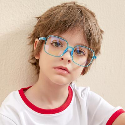 China OTHER New Design MS 5205 Anti Blue Light Kids Glasses Square Spring Hinge Temple Lenses Frames Kids Eyewear TR90 for sale