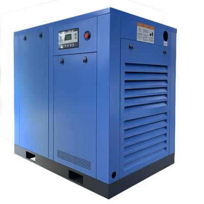 China 7.5KW- 75KW high quality low oil lubricated direct driven silent rotary screw air compressor for industrial for sale