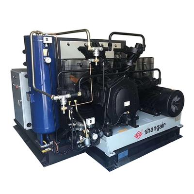 China Energy Saving OIL-LESS Air Compressor 40 Bar High Pressure Screw-Boost Air Compressor for sale