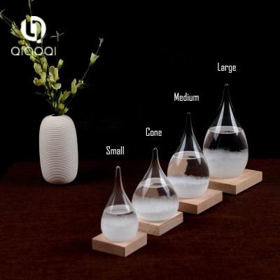 China Europe Barometer Bottle Weather Forecast Waterdrop Storm Glass Bottle for sale