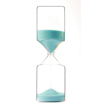 China Eco-Friendly Creative 30 Minute Hourglass Sand Wooden Base Timer Valentine's Day Gift With Colorful Creative Sand Wedding Housewarming Present for sale