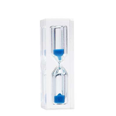 China Small hourglass 5 hourglass craft resin creative acrylic broken-resistant hourglass minute wholesale traditional gift for sale