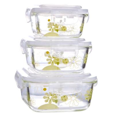 China High Quality Stackable Glass Lunch Container BPA Free Food Box Food Warmer Box for sale