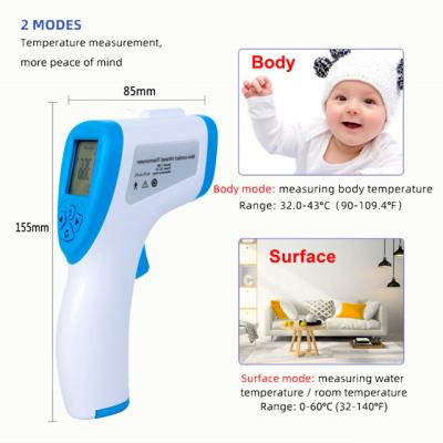 China High Sensitivity Digital Thermometer Infrared Body Non Contact Chasedier Forehead Thermometer Medical Handheld Infrared Gun for sale