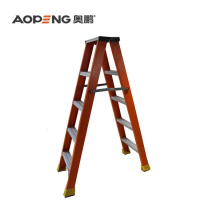 China Folding Ladders AOPENG 4 Steps Fiberglass Scaffolding Ladder for sale