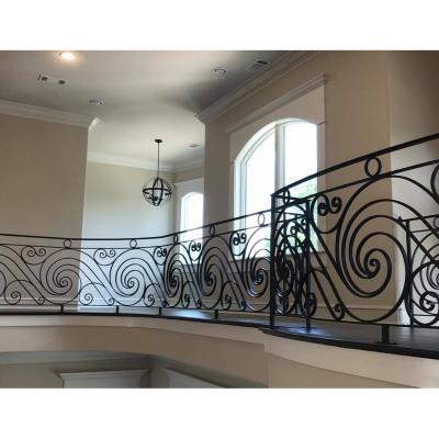 China Modern Indoor Metal Stairs Iron Railing for sale