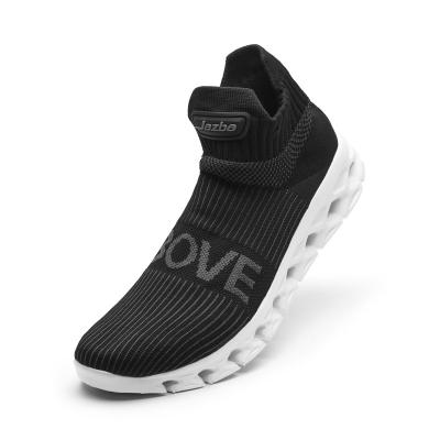 China Wholesale Fashion Trend Knitting Lightweight Sneakers Men's Breathable Casual Shoes for sale